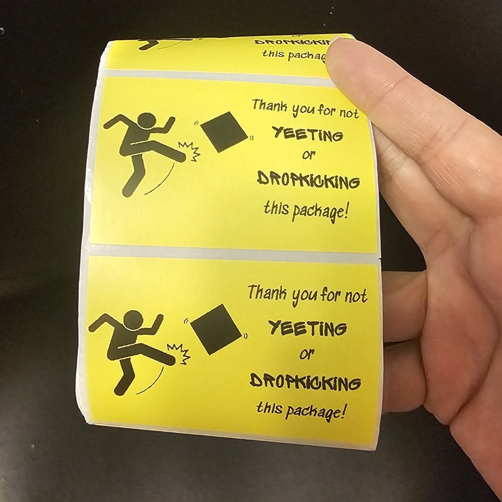 Stickers Don't Yeet or Dropkick! 50 2x3 Handmade Stickers